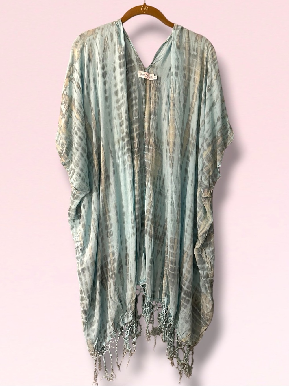 TIARE HAWAII TIE DYE KIMONO SWIM COVER OS